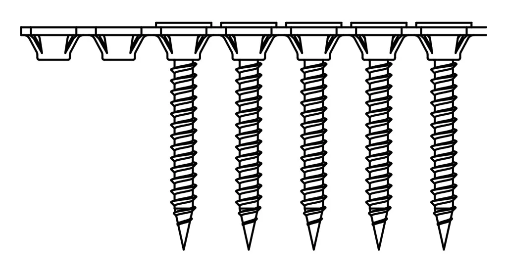 Vis en bande (lot de 1000) 3,9 x 25 mm métal